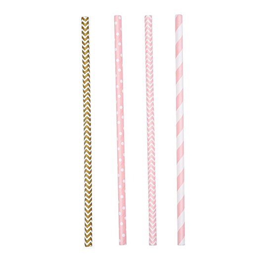 Acerich Pack of 200 Paper Straws Decoration for Birthday, Wedding, Christmas, Celebration Parties by Acerich